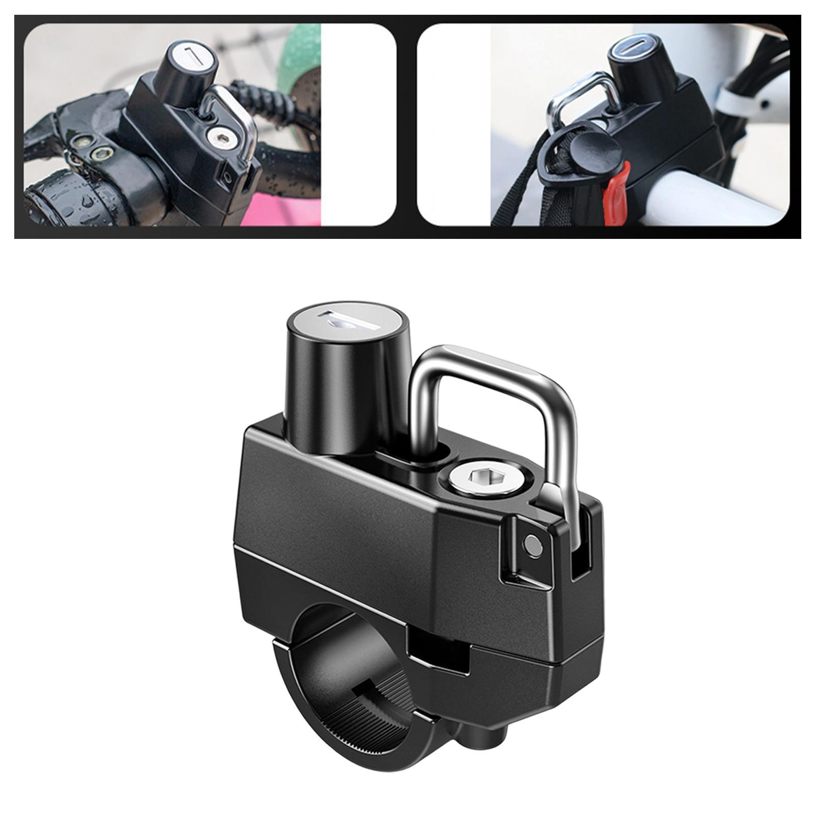 Motorcycle Helmet Lock, Safety Lock for Motorbike Scooter Street Bike Waterproof