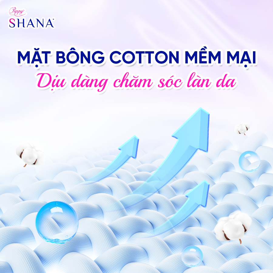 (SỈ) Combo 100 gói Băng Vệ Sinh Quần Peppy Shana Ngày Đêm Siêu Thấm, Freesize, Chống Tràn Tối Đa, Tiết Kiệm (200 miếng)