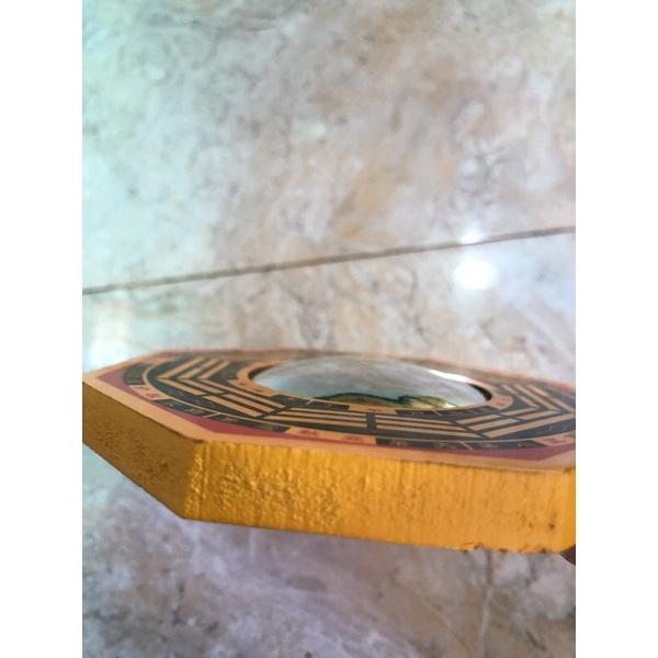 Gương bát quái lồi gổ 9cm phân tán năng lượng xấu