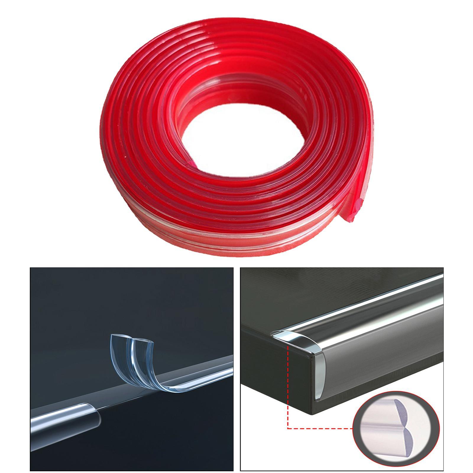 Baby Proofing,Edge Protector Strip Clear,Silicone Soft Corner Protectors Pre-Taped Strong Adhesive,Edge Protectors for Cabinets, Tables, Drawers