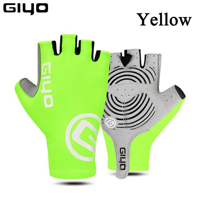 GIYO Màn Hình Cảm Ứng Dài Full Ngón Nửa Ngón Gel Găng Tay Xe Đạp Thể Thao MTB Đường Xe Đạp Đi Xe Đua Nam Nữ Găng Tay Xe Đạp Color: Blue Long Size: S