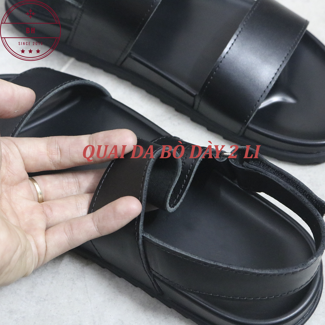 Dép Nam Quai Hậu Da Bò Loại Bền Đẹp Đây ( Mã VD01)