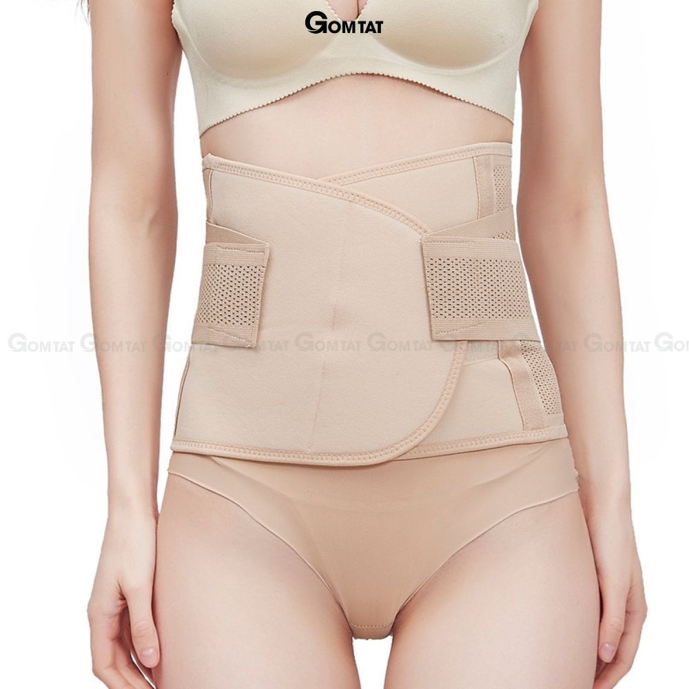 Đai nịt bụng chống cuộn sau sinh, gen nịt bụng dán định hình giãm mỡ eo thon có lỗ thông hơi - DAINITBUNG - V03