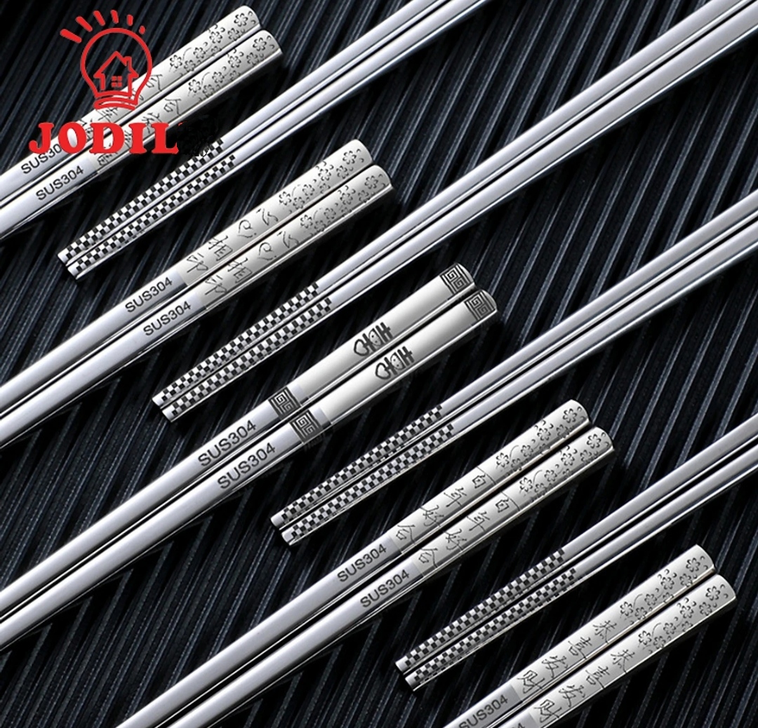 HỘP 10 ĐÔI ĐŨA INOX # 304 - CAO CẤP - SANG TRỌNG - NGUYÊN KHỐI INOX 304