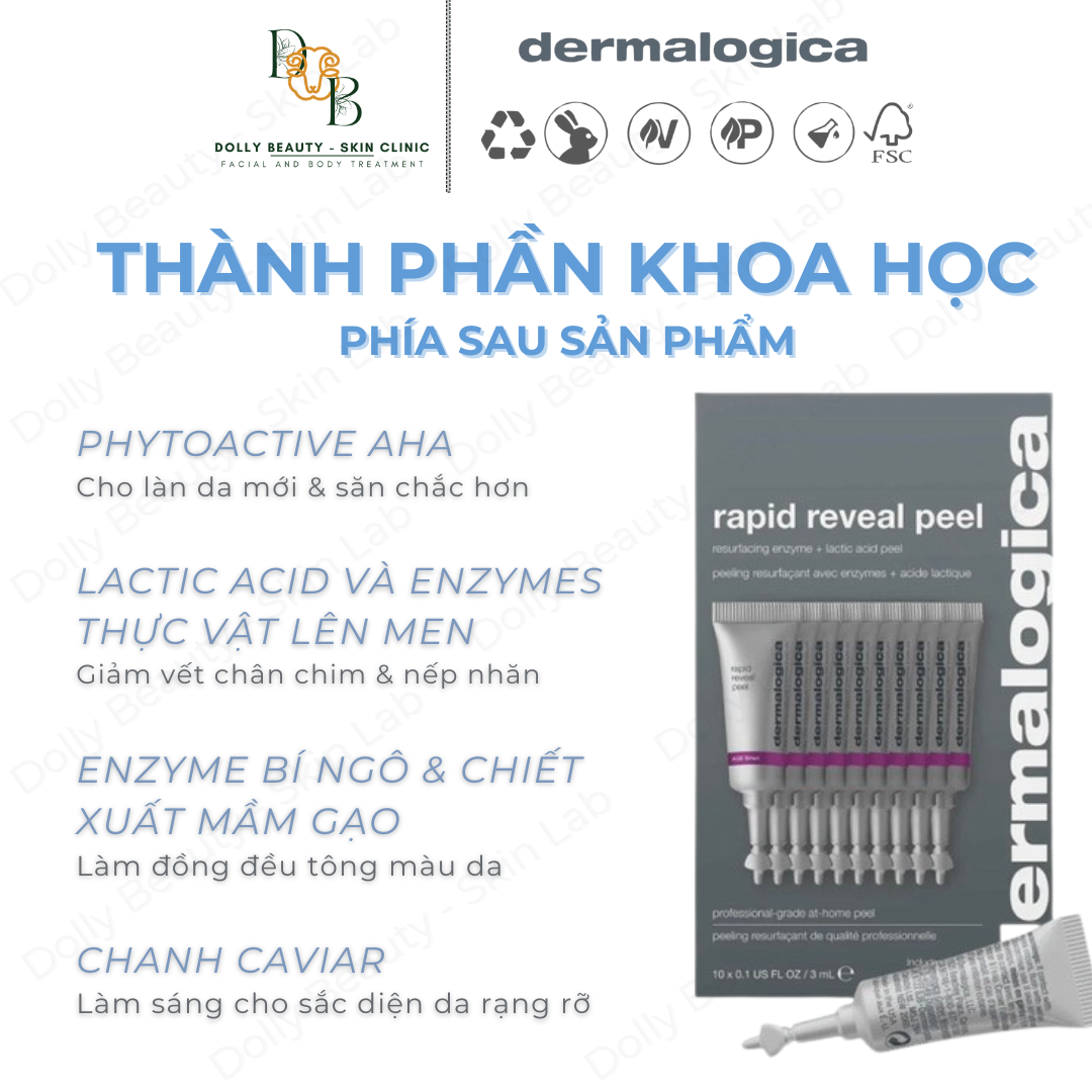 Peel da tại nhà RAPID REVEAL PEEL của Dermalogica - Dolly Beauty