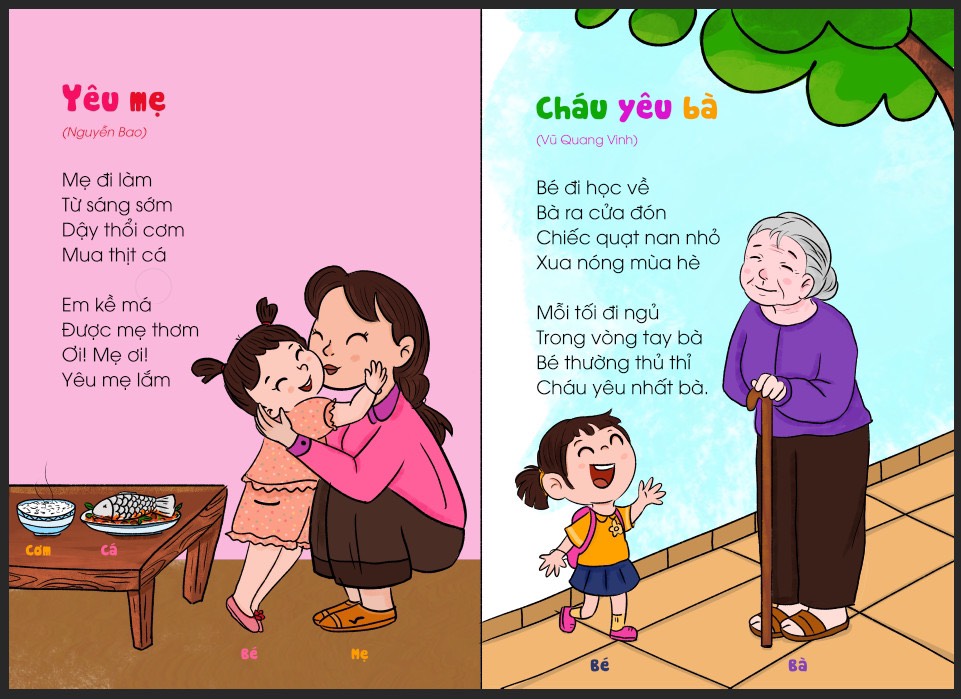 Sách Thơ Cho Bé Học Nói + Truyện Cho Bé Học Nói - Bìa Cứng