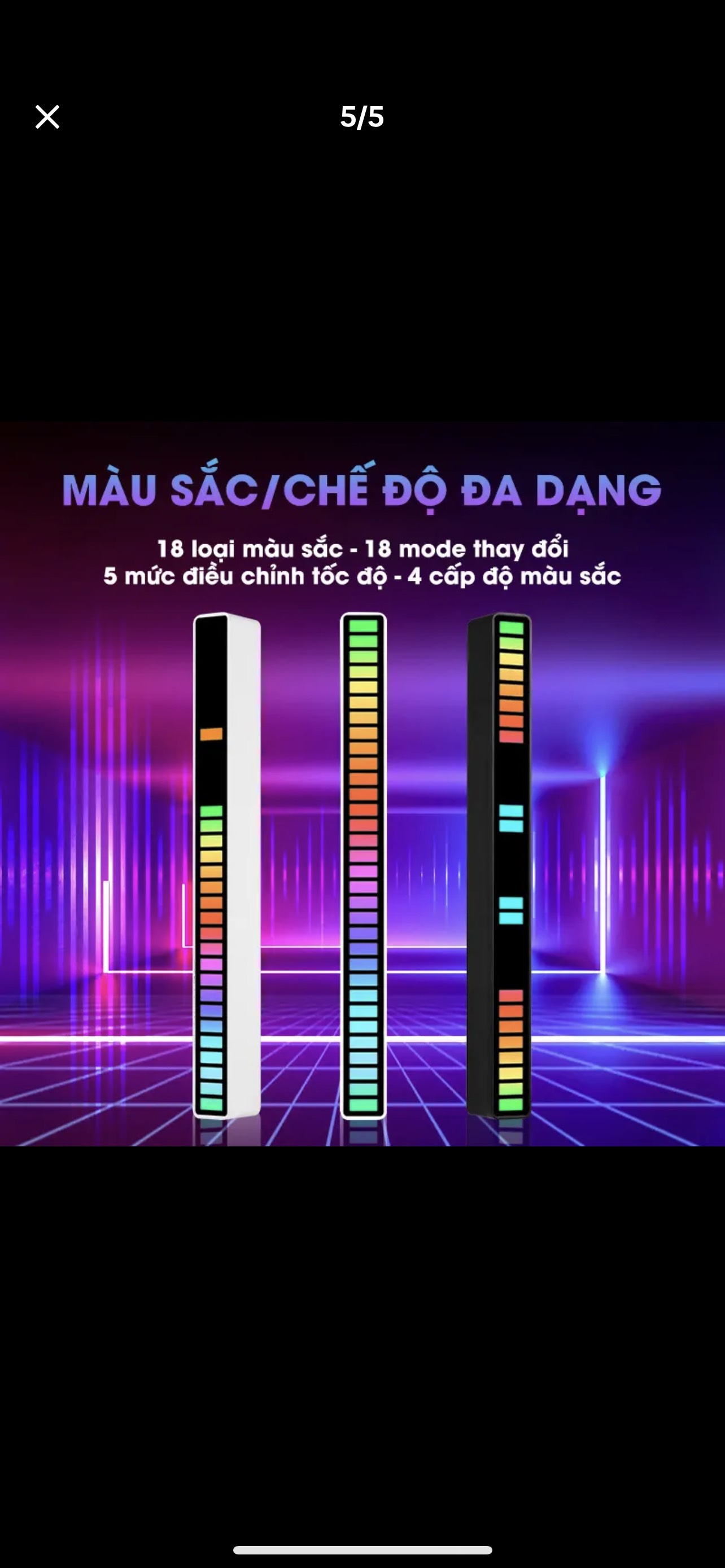 Thanh đèn led rgb nháy theo nhạc 16 TRIỆU MÀU điều khiển bằng cảm biến âm thanh siêu nhạy đèn trang trí decor phòng