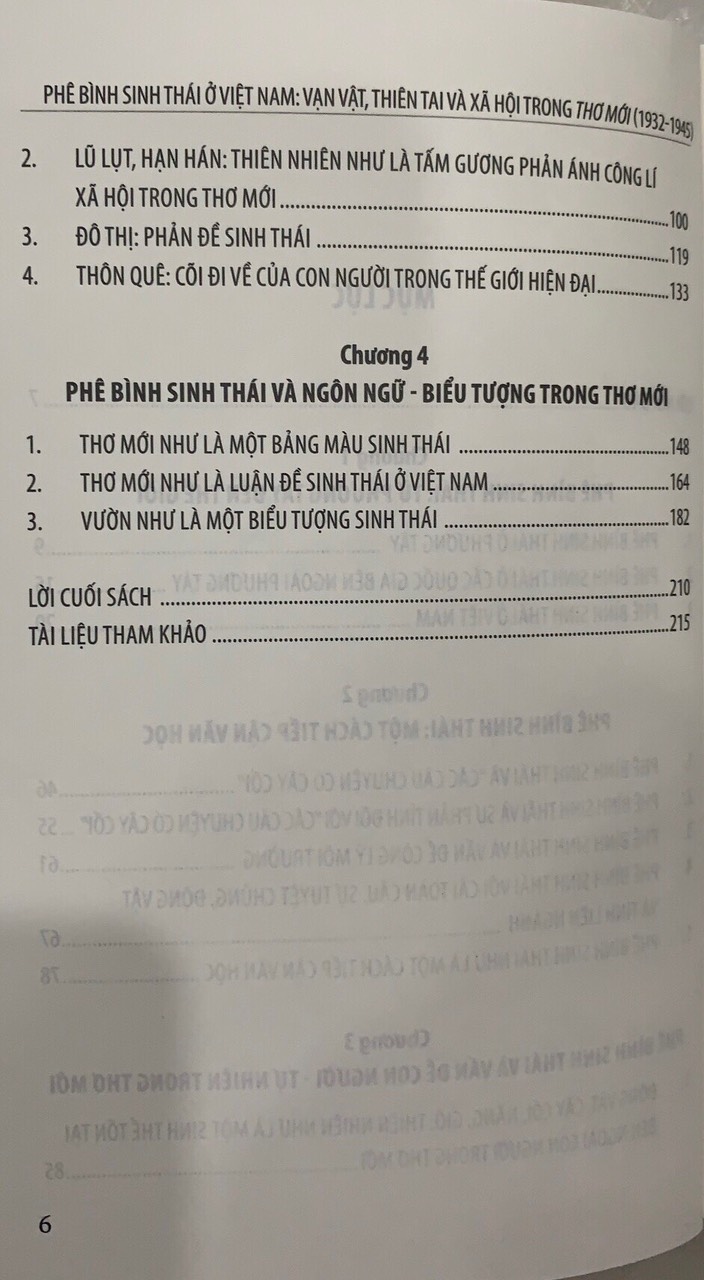PHÊ BÌNH SINH THÁI Ở VIỆT NAM: Vạn vật, thiên tai và xã hội trong thơ mới (1932-1945) – Bùi Thị Thu Thuỷ - Phạm Phương Chi – Nxb Đại học quốc gia Hà Nội