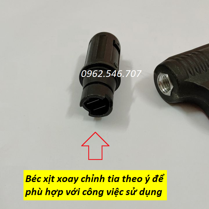 Súng xịt - vòi xịt rửa xe áp lực cao kèm ống nối dài 30cm ren 22 và 14mm ( Loại TốT  )