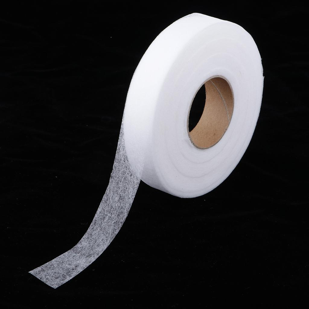 2 Roll Iron on Fabric Fusing Tape 25mm Adhesive Hemming Tape 90 Yards/each