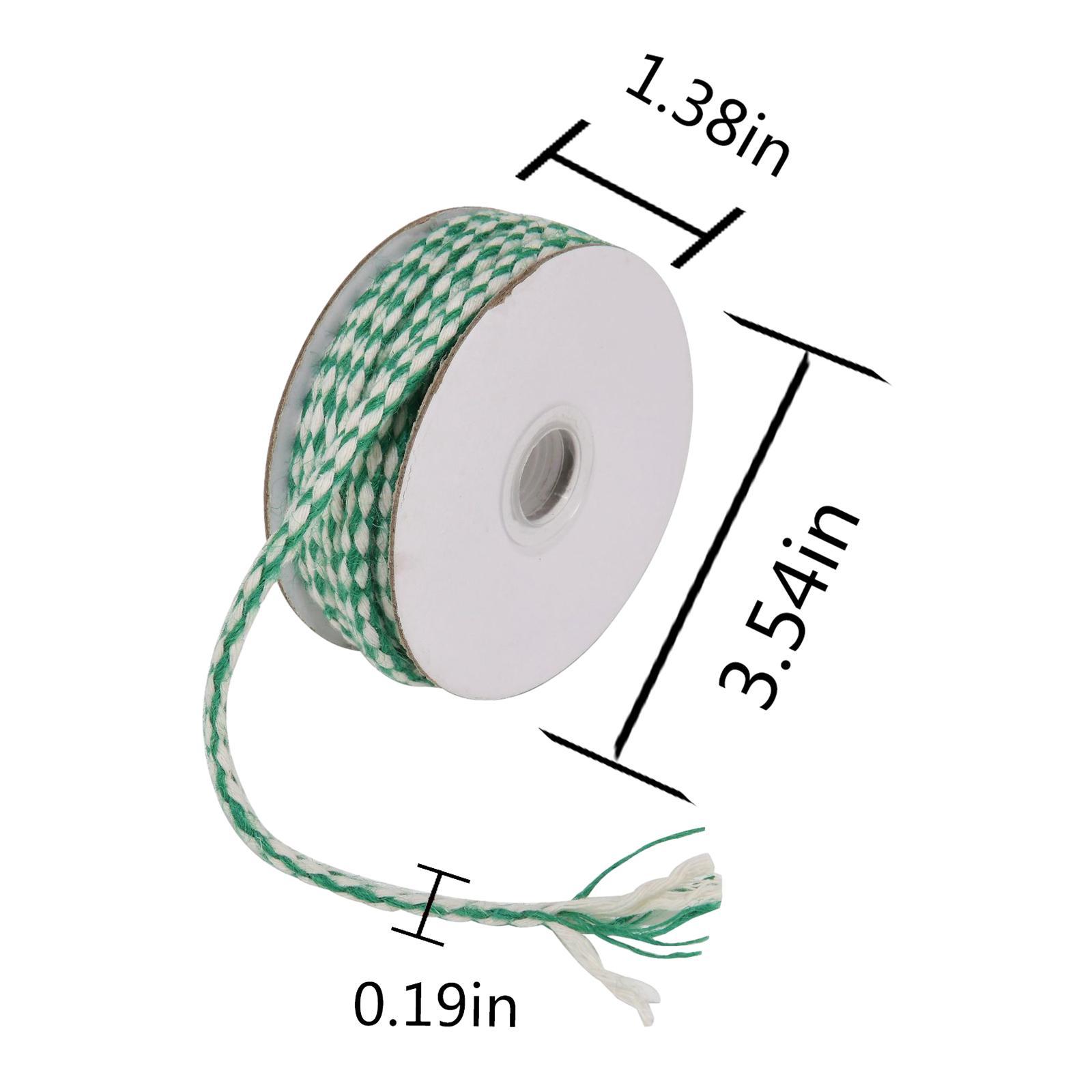 Decorative Twine Rope Cord Gift Wrapping Rope Cord, Xmas DIY Crafts Twisted Cord, 10 Meters Jute String Twine Decoration