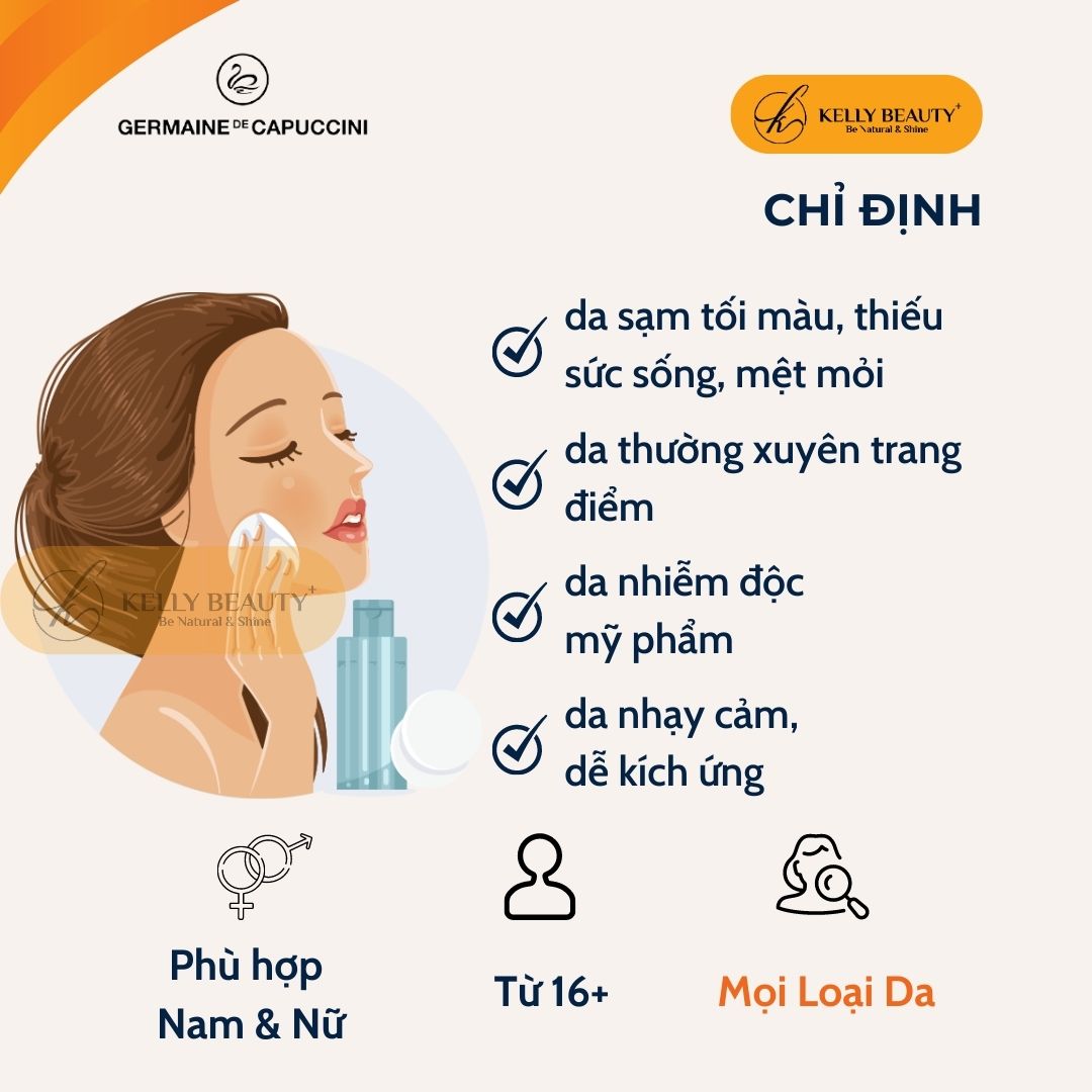 Nước Cân Bằng Thanh Lọc Da Germaine Excel Therapy O2 Comfort &amp; Youthfulness Toning Lotion | Kelly Beauty