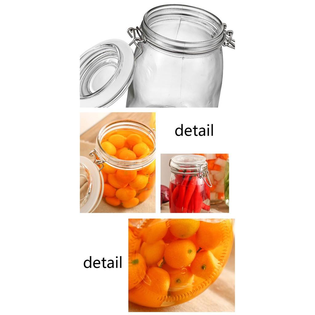 Hũ thủy tinh nắp cài 0.5L-0.75I-1L