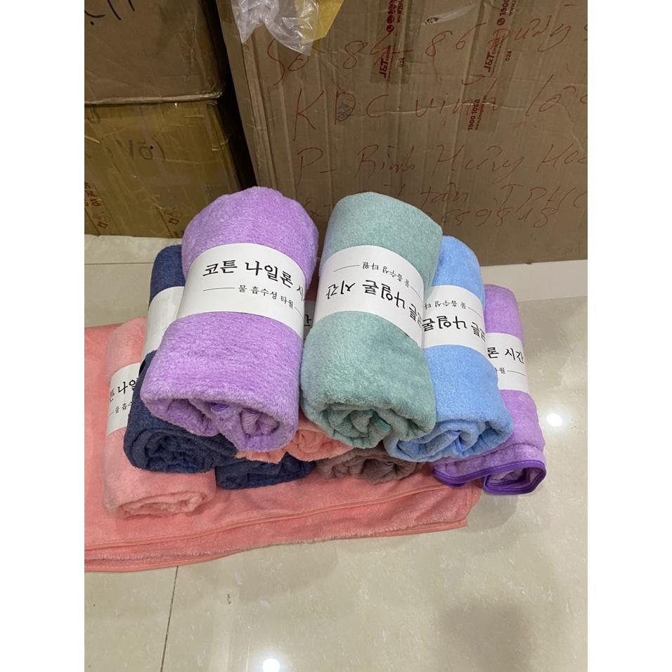 Khăn tắm lông cừu hàn quốc cao cấp 70x140cm chất bông siêu mềm mịn thấm nước cực nhanh dùng cho khách sạn bé sơ sinh