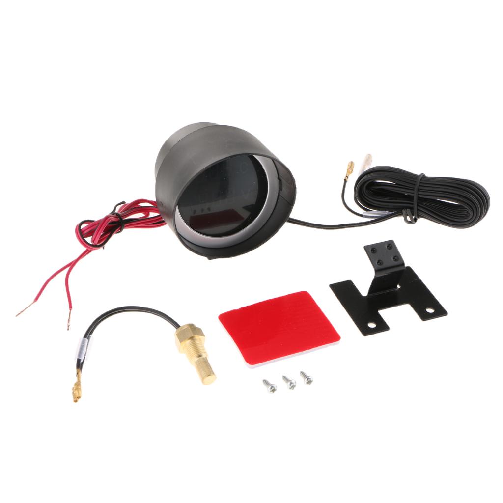 Đồng Hồ Cảm Biến Đo Hiệu Điện Thế & Nhiệt Độ Nước Với Màn Hình LCD Cho Xe Hơi