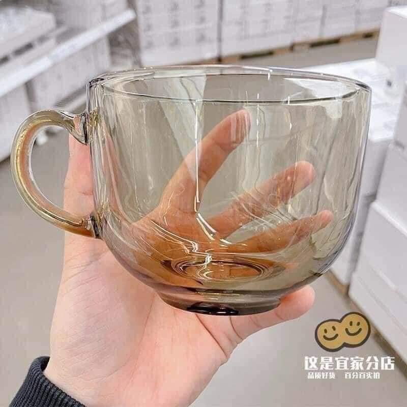 Cốc thủy tinh màu hổ phách dung tích 480ml cao cấp
