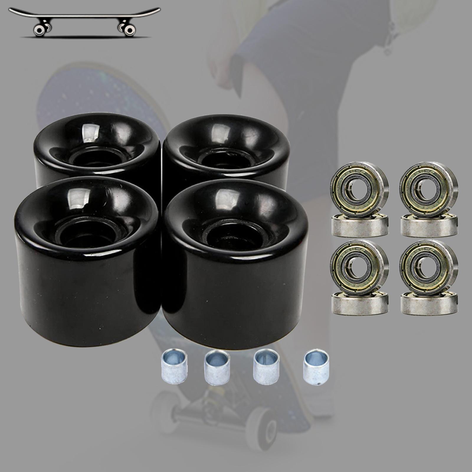 Skateboard Wheels with Bearings 60mm Wheels Set of 4