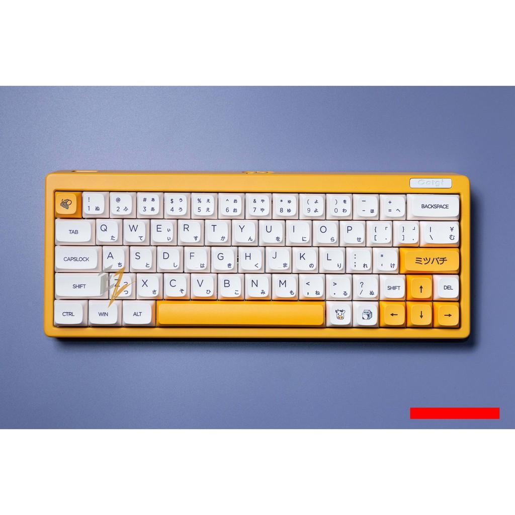 KEYCAP XDA THICK PBT HONEY &amp; MILK 137 PHÍM CHO BÀN PHÍM CƠ