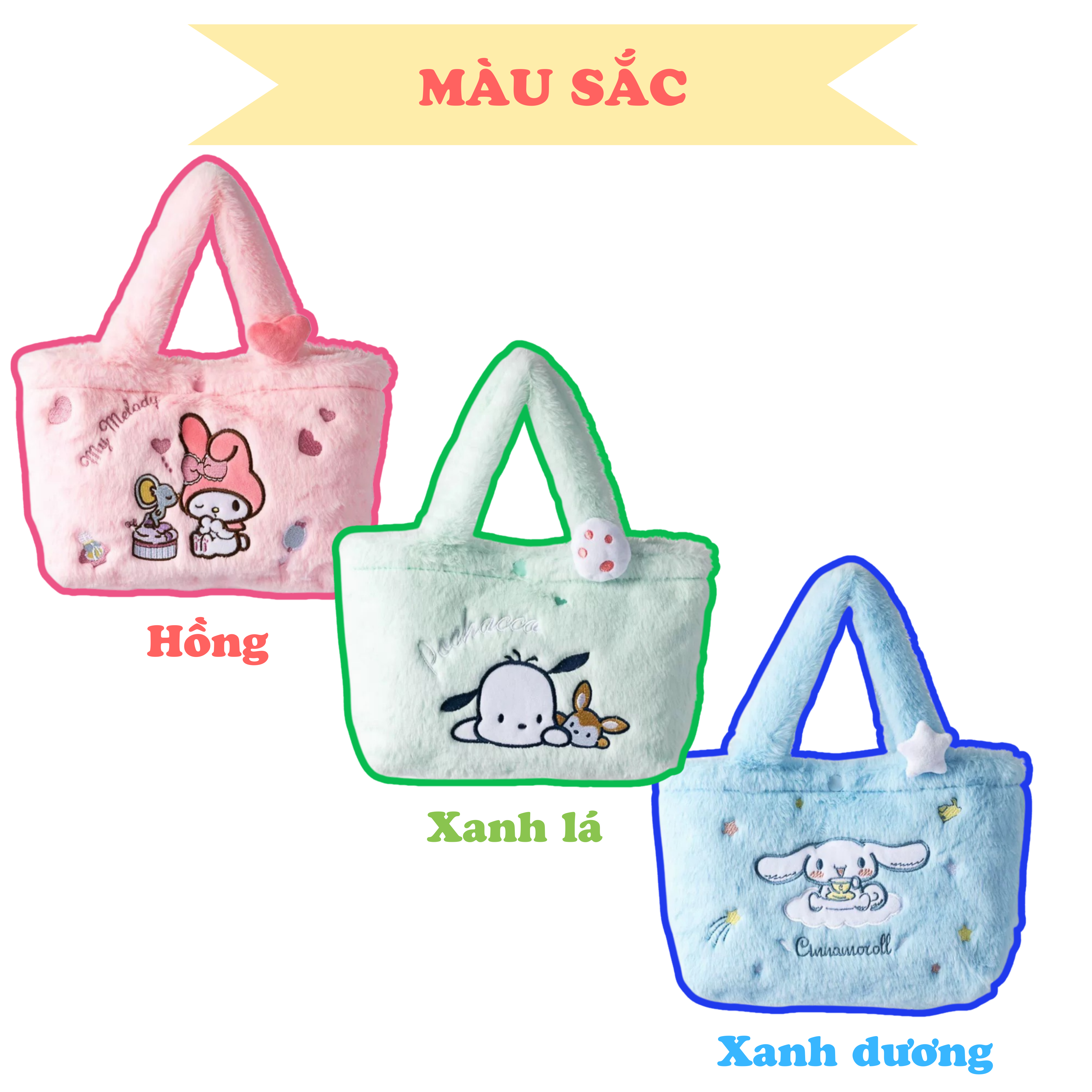 Túi cho bé nhiều họa tiết hoạt hình đáng yêu Baby-S, Túi xách cho bé dáng tote phong cách Hàn Quốc xinh xắn - STX043
