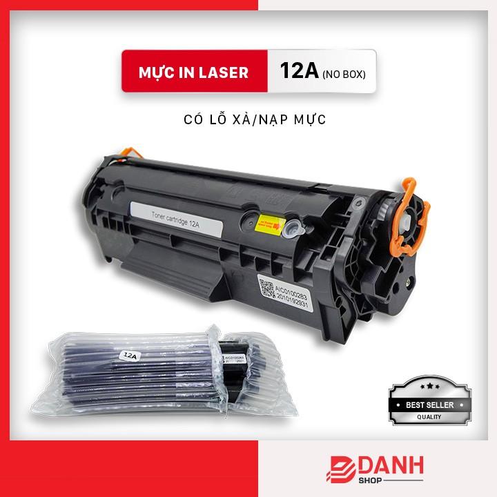 Hộp mực 12A/303 / Cartridge 12A dùng cho máy in (HP 1020 ,3050, 3055, 1319,1010 ,1018 Canon 2900,3000...) Có lỗ đổ/xả mực - NO BOX