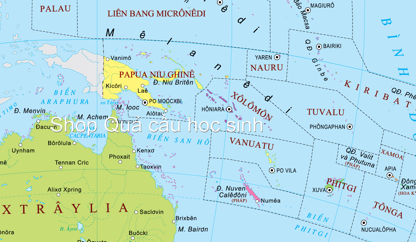 Hành chính châu Đại Dương khổ A0
