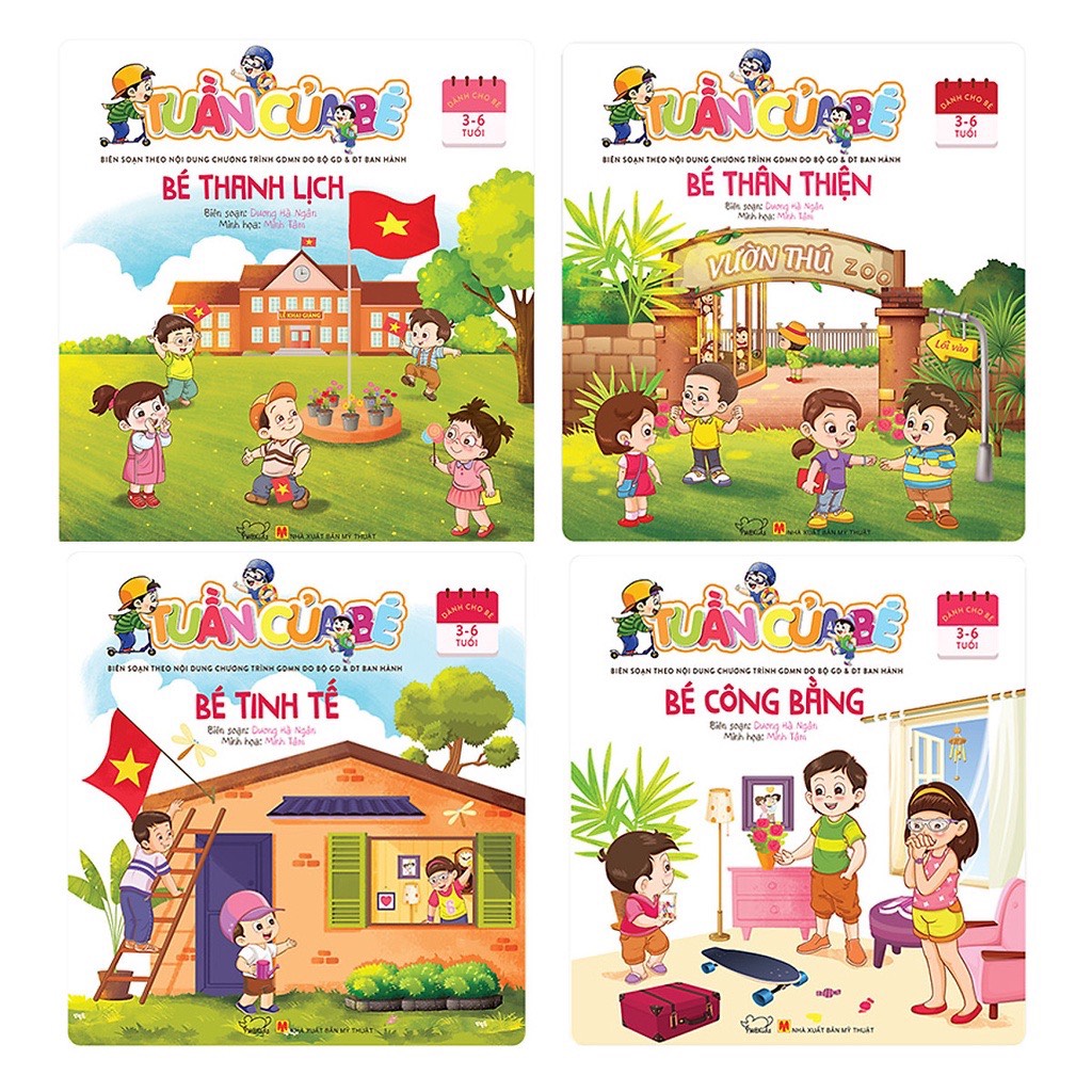 Rèn Luyện Tính Cách Cho Bé 3-6 Tuổi - Bé thanh lịch, thân thiện, tinh tế, công bằng - Tuần của bé tháng 9