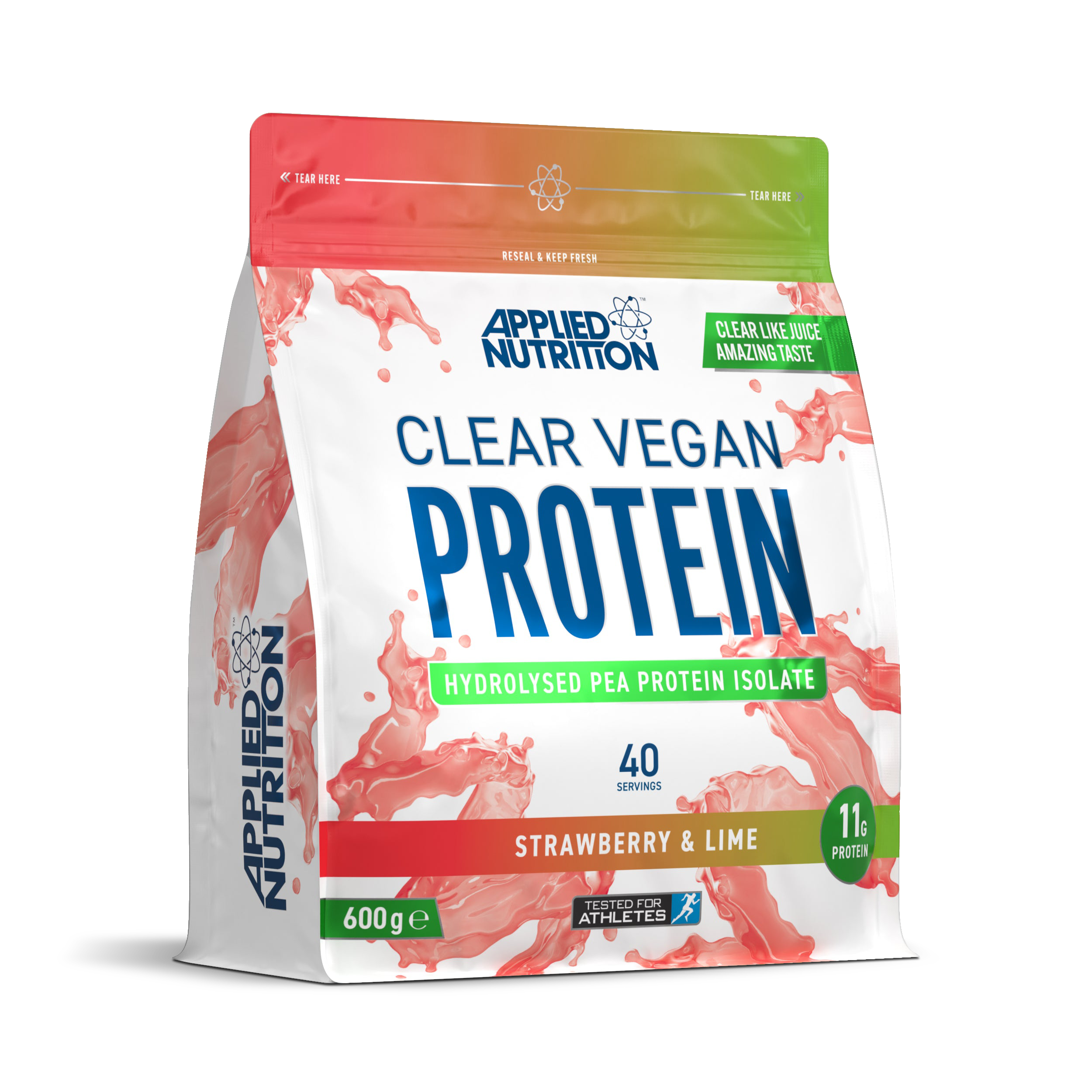 Applied Clear Vegan Protein 40 lần dùng - Sữa Bổ Sung Đạm Vị Trái Cây, Phù Hợp Cho Người Ăn Chay