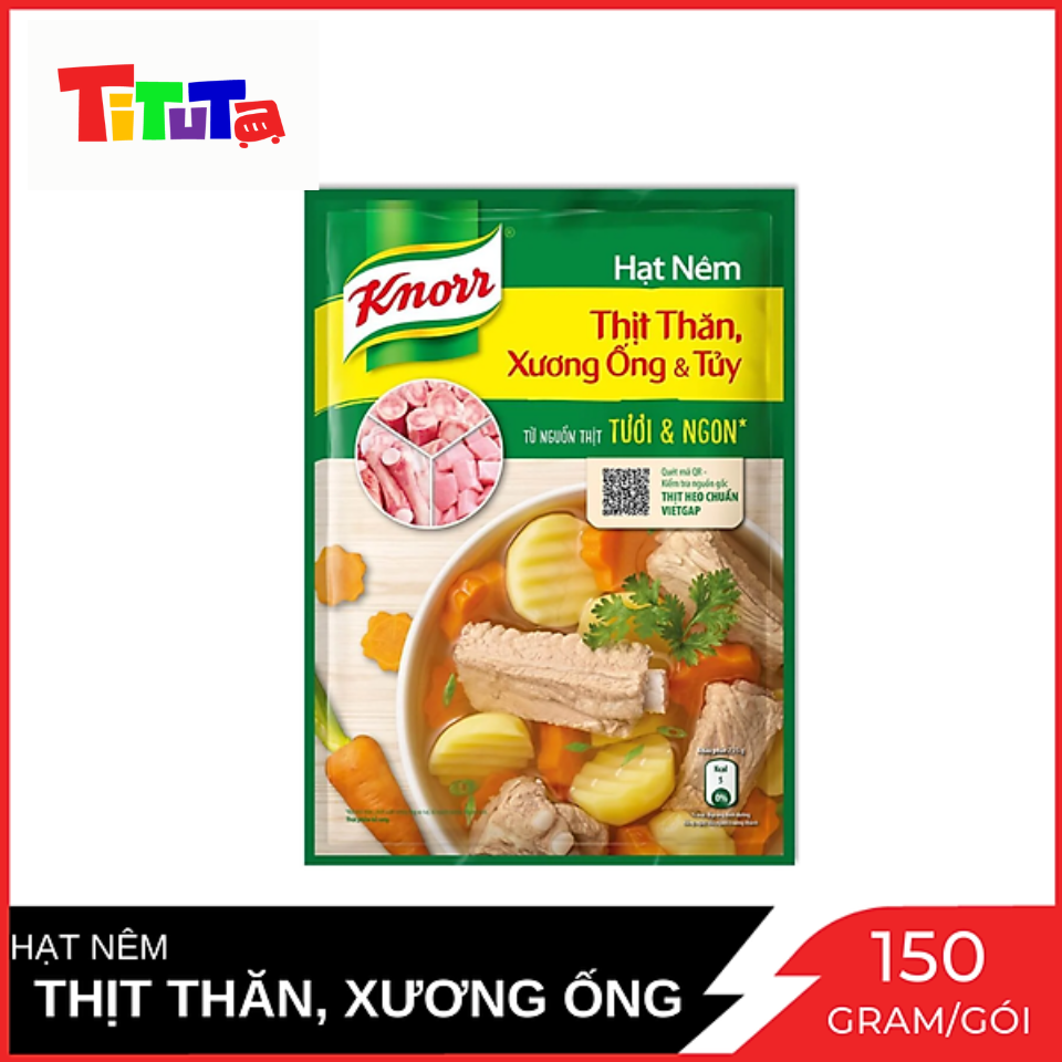 [HÀNG KHUYẾN MÃI] Hạt nêm Knorr Thịt thăn (xương ống&amp;tủy) 150g