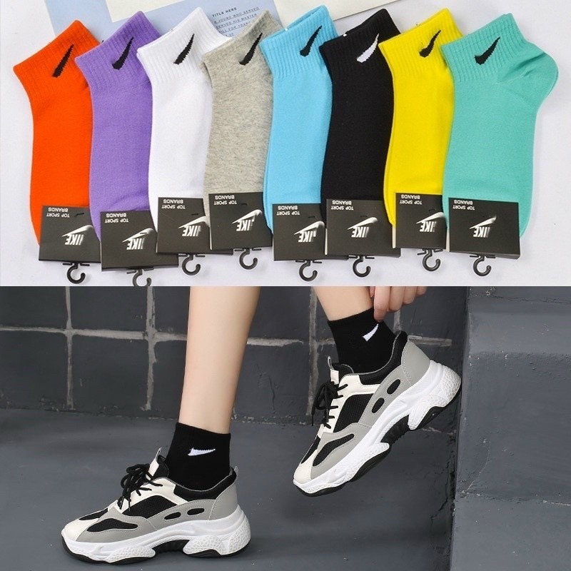 Combo 5 đôi tất cổ ngắn sắc màu thời trang cực đẹp