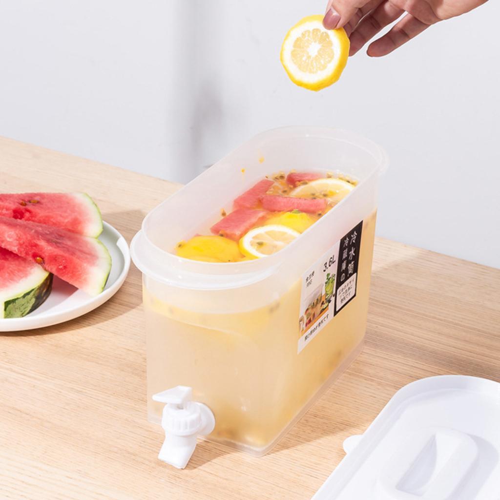 Fridge Water Jug Cold Lemon Juice With Faucet Kitchen