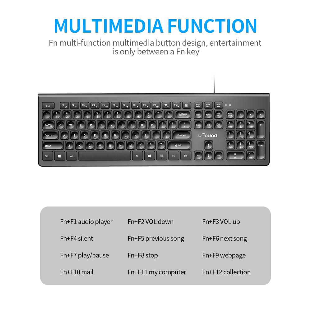 Chuột và Bàn phím U-762 có dây USB 