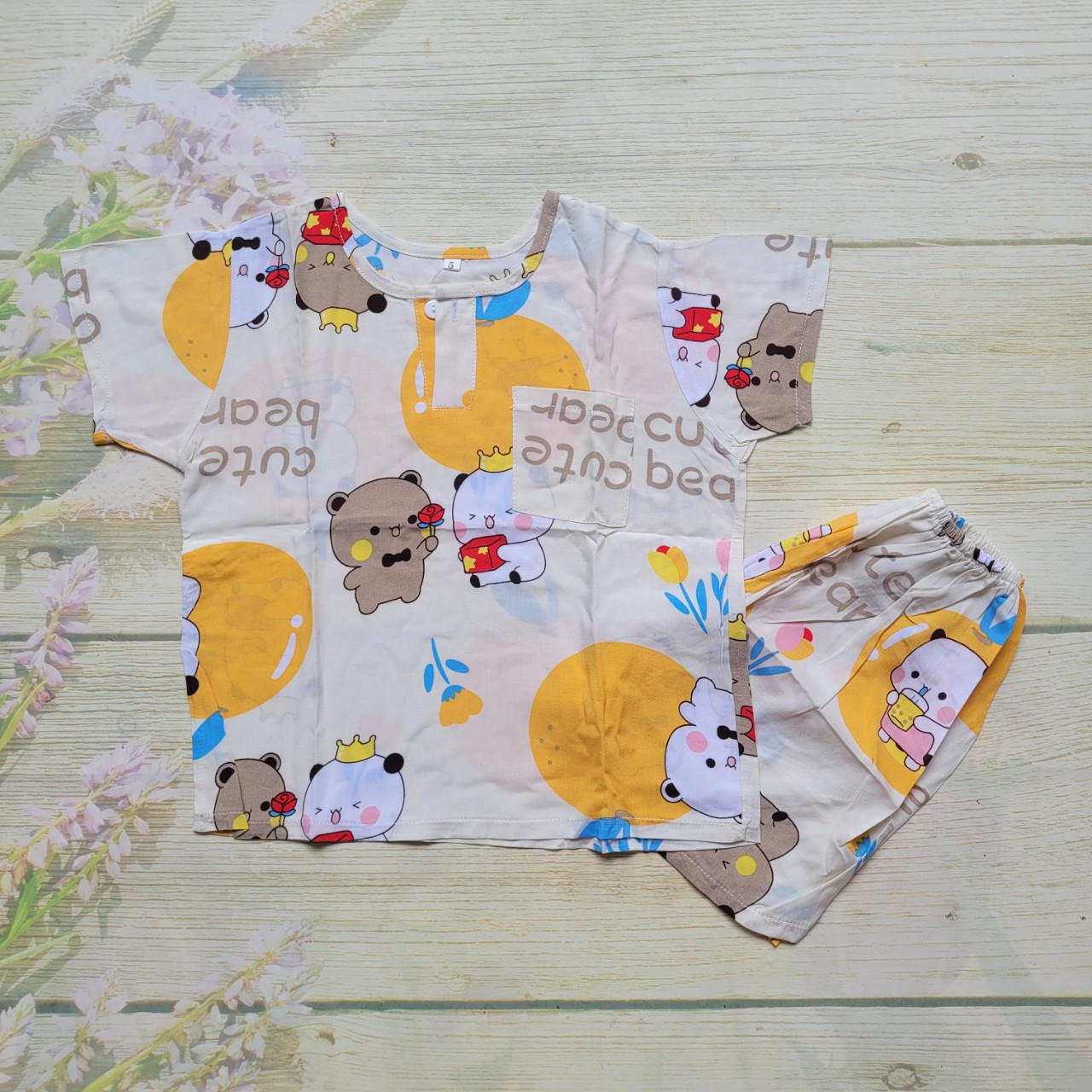 Đồ bộ tole lanh bé trai size 2 . 5 bộ giá sỉ