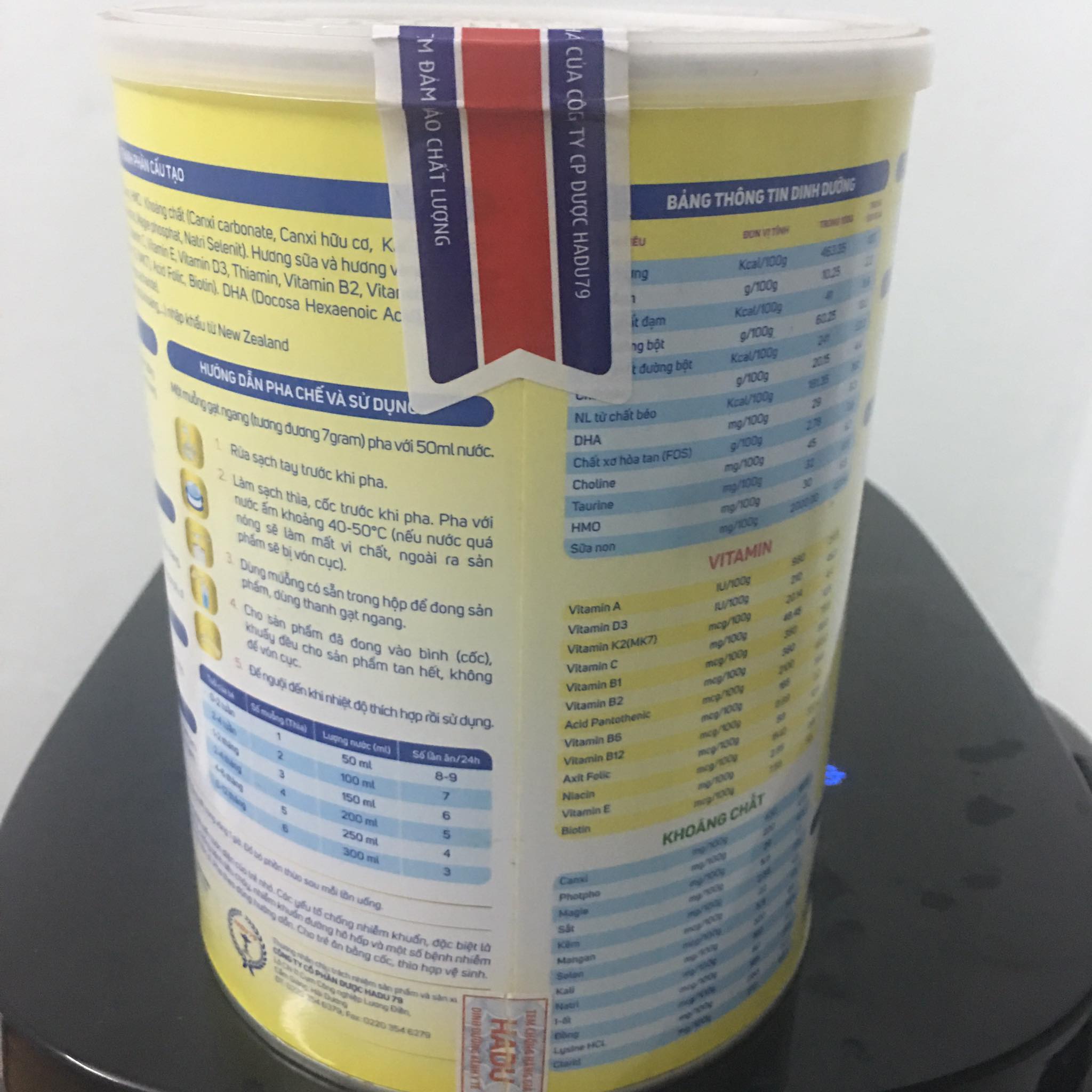 Sữa Bột NANO IQ PLUS COLOSTRUM Tăng Đề Kháng Tăng Cân Cho Bé Dưới 12 Tháng Lon 900g