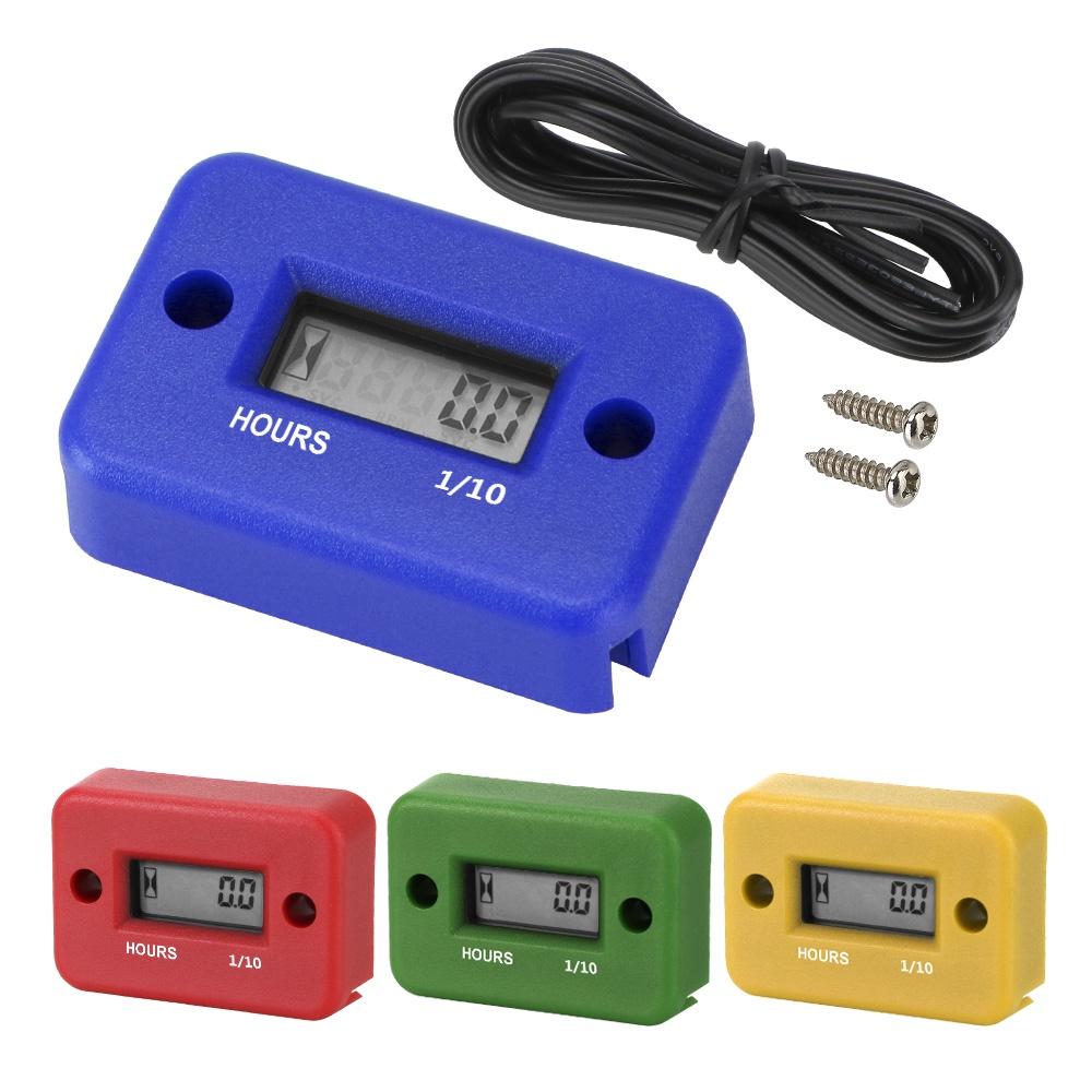 Đồng hồ đo thời gian kỹ thuật số màn hình LCD chống thấm nước cho xe máy ATV