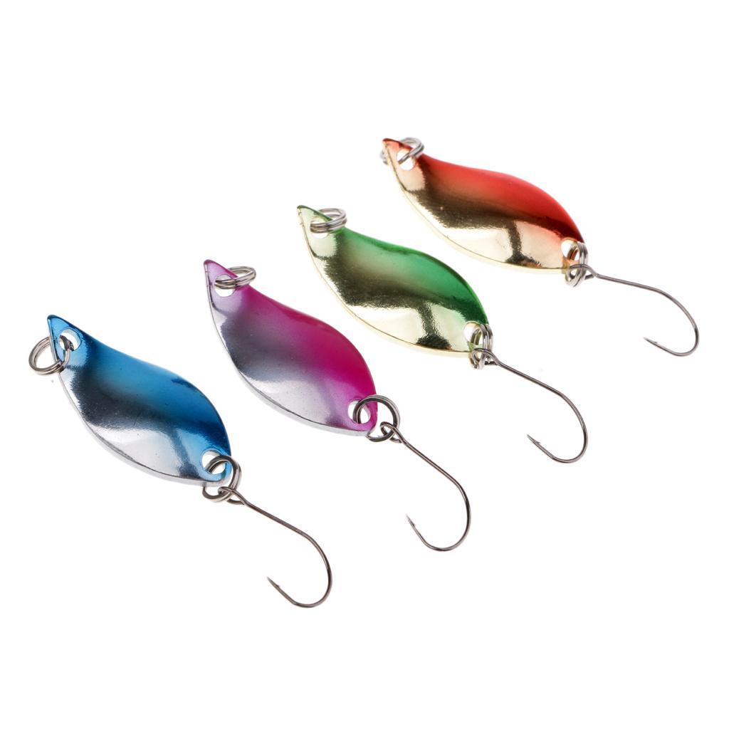 10pcs Metal Spoon Fishing Lure Spinner Hard Jig Bait for Bass Trout Salmon