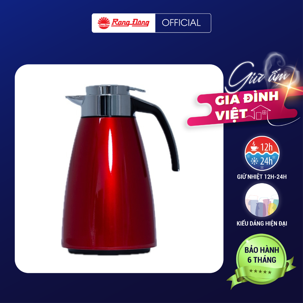 Phích đựng nước 1.5L Rạng Đông Model: RD-1542N5.E sản phẩm mới ra mắt- Hàng chính hãng
