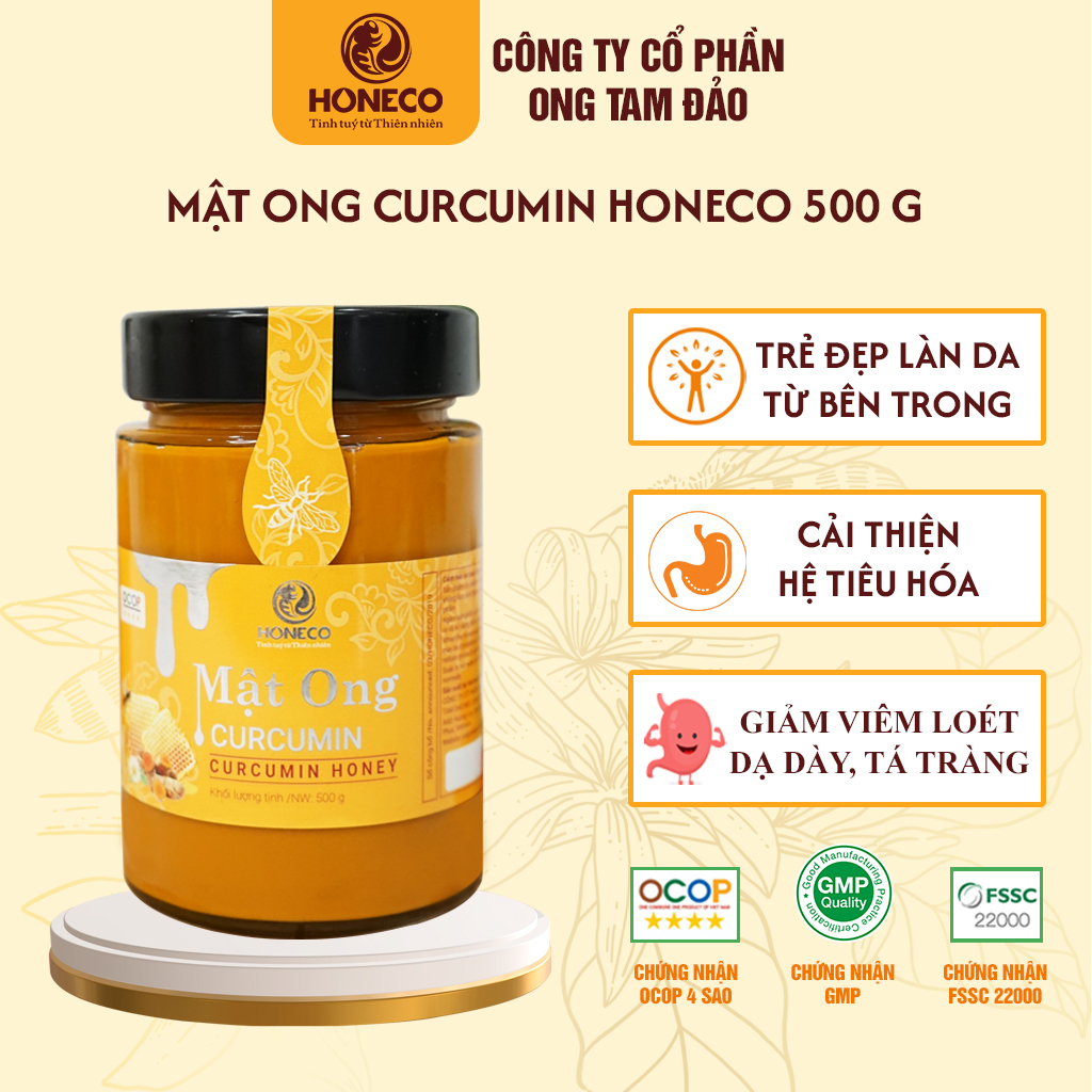 Nghệ Mật ong Curcumin HONECO 500g