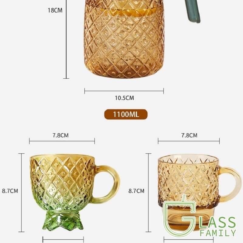 Bộ bình cốc dứa