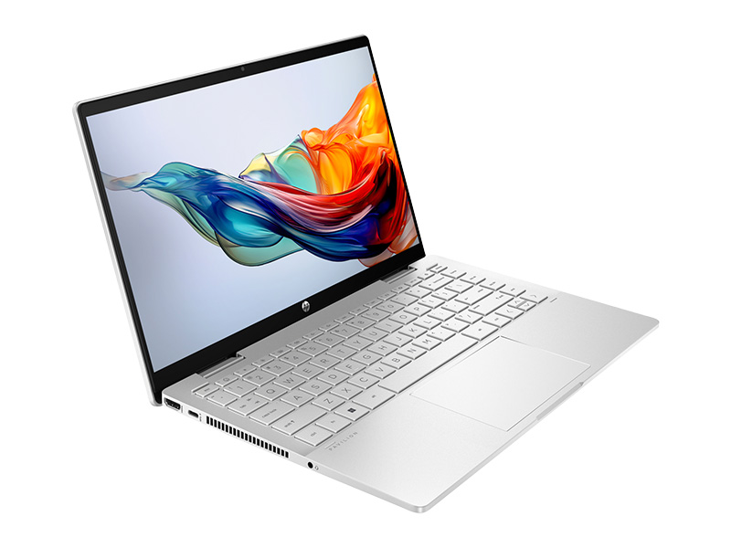 Laptop HP Pavilion x360 14-ek2013TU 9Z2V4PA (Core 7 150U/ 16GB/ 512GB SSD/ 14 inch FHD Touch/ Win11/ Silver/ Vỏ nhôm/ Pen) - Hàng Chính Hãng