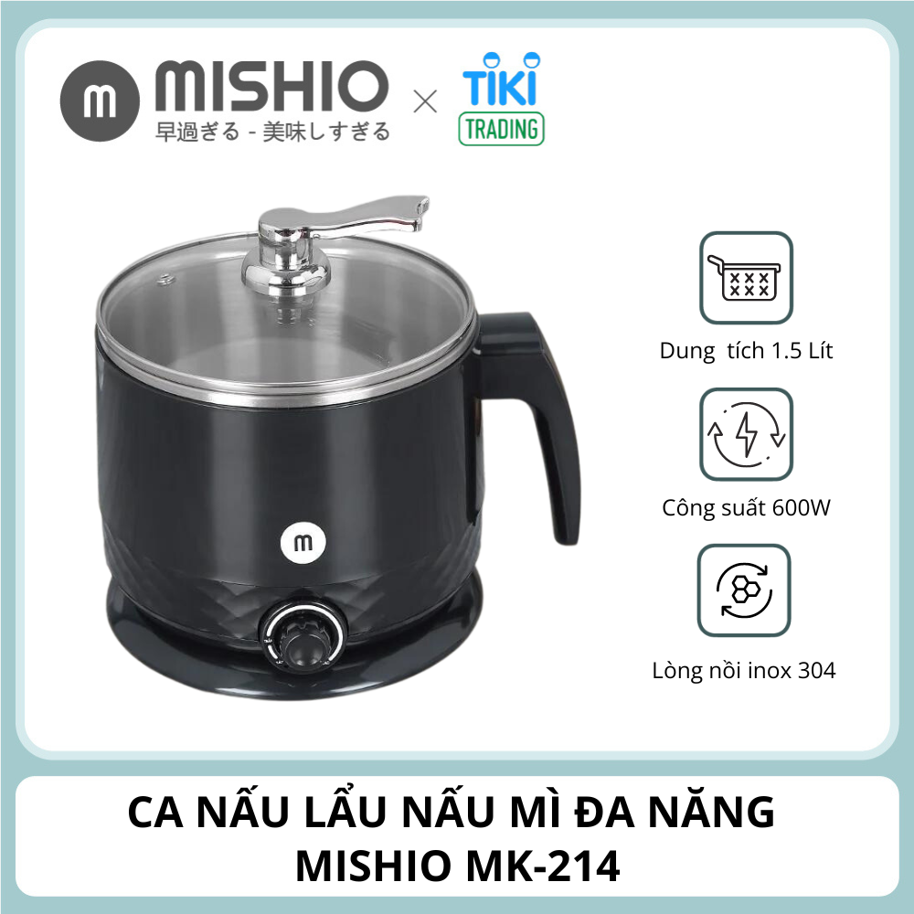 Ca Nấu Đa Năng MK214 Màu Đen - Hàng Chính Hãng