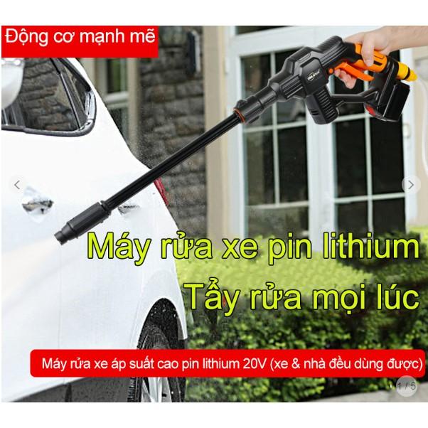 Máy rửa xe không dây, dùng pin lithium