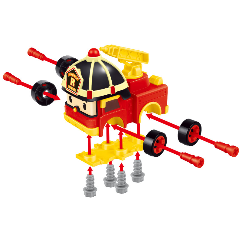 Đồ Chơi ROBOCAR POLI Lắp Ráp Xe Cứu Hỏa Roy 3750CHX801