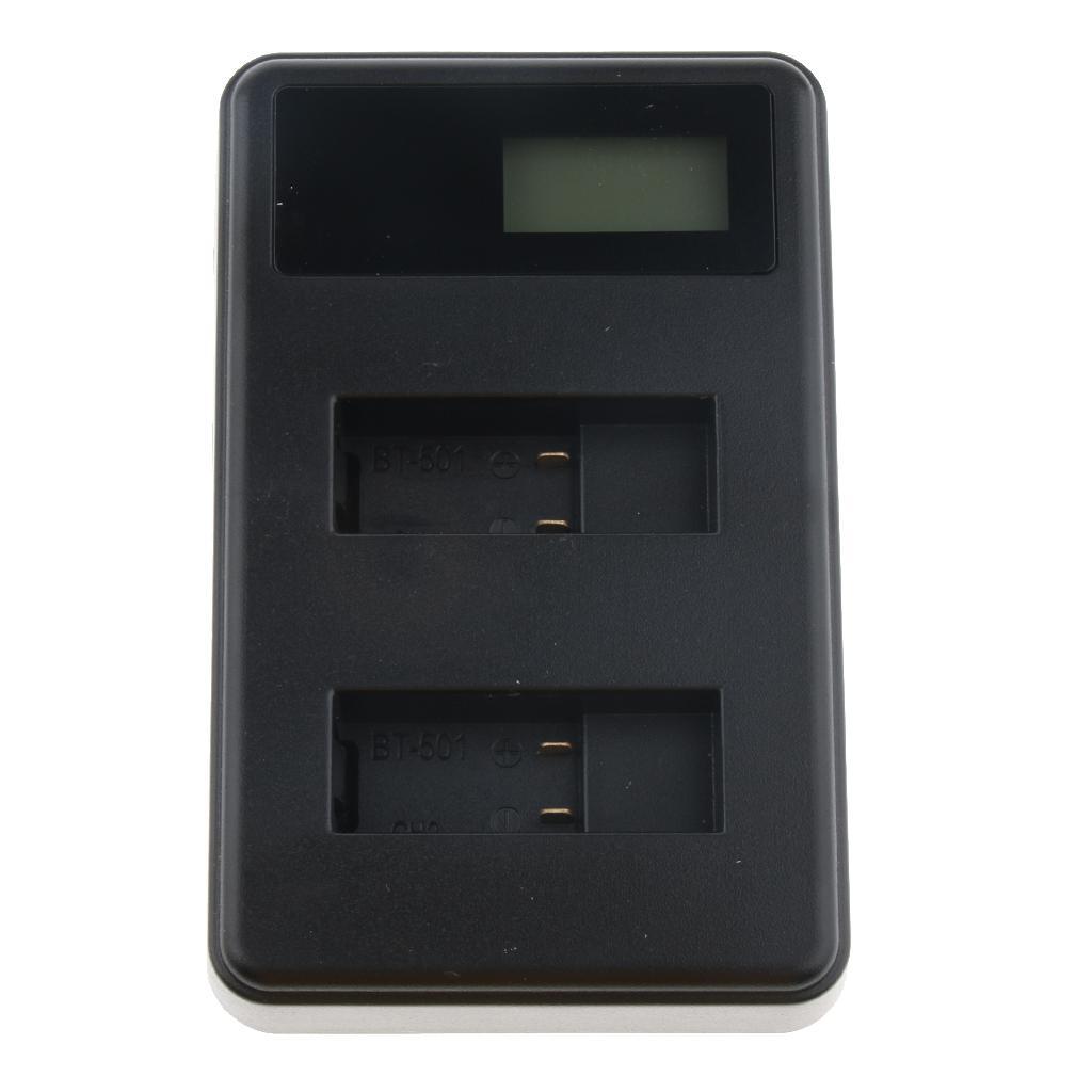 LCD Display USB Dual Battery Charger Kit For GoPro Hero 5 6 Black AHDBT-501