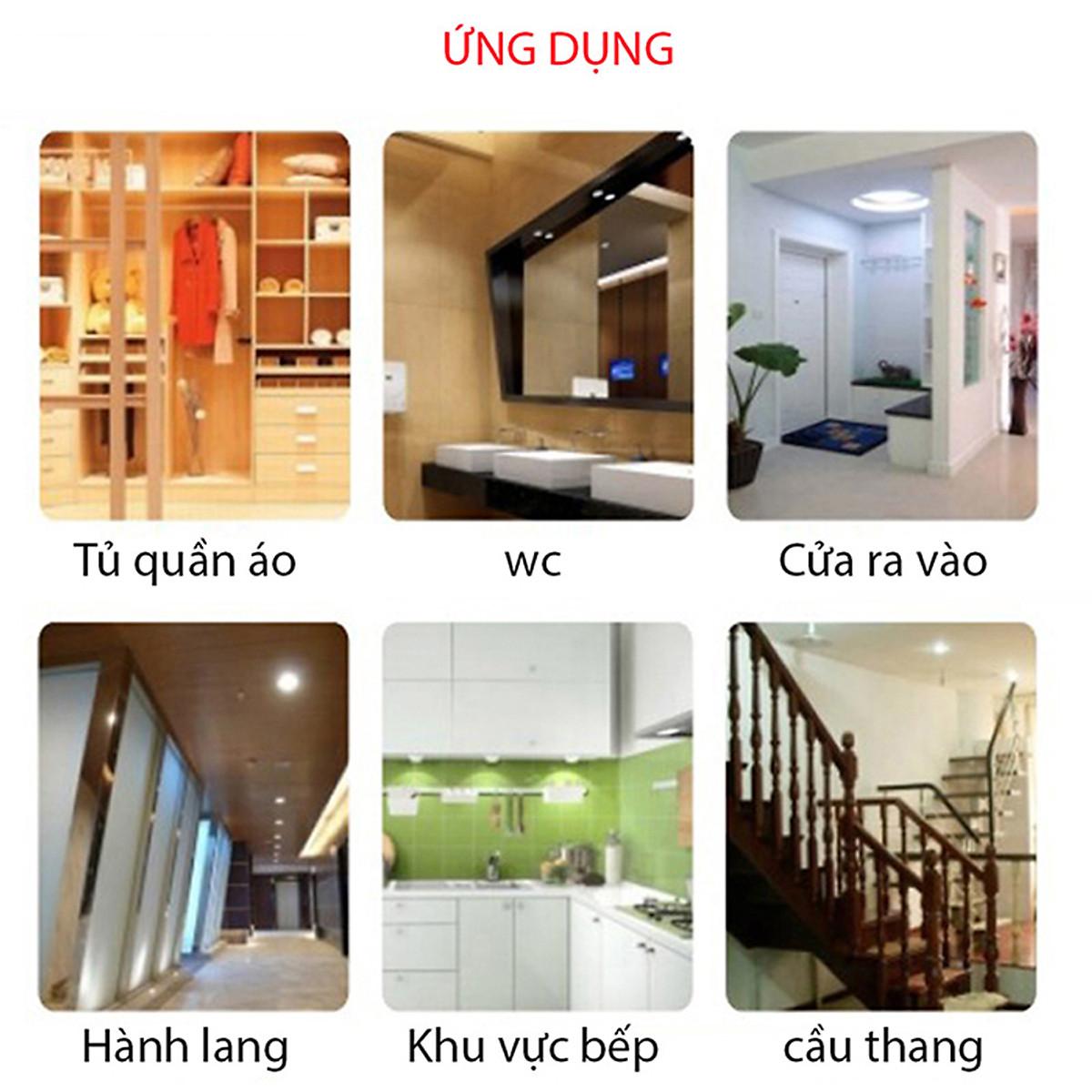 Đèn led âm trần cảm biến 9W Rạng Đông - Ánh sáng trắng, mã D AT04L 110/9W PIR - 15 cái