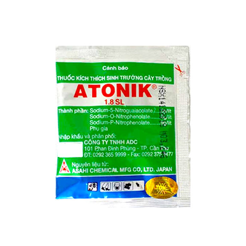 KÍCH THÍCH ATONIK - HỖ TRỢ SINH TRƯỞNG CÂY TRỒNG VÀ HOA KIỂNG - GÓI 10 ML - HỘP 10 GÓI - KÍCH THÍCH MẦM NGỦ - KÍCH THÍCH SINH TRƯỞNG CÂY TRỒNG