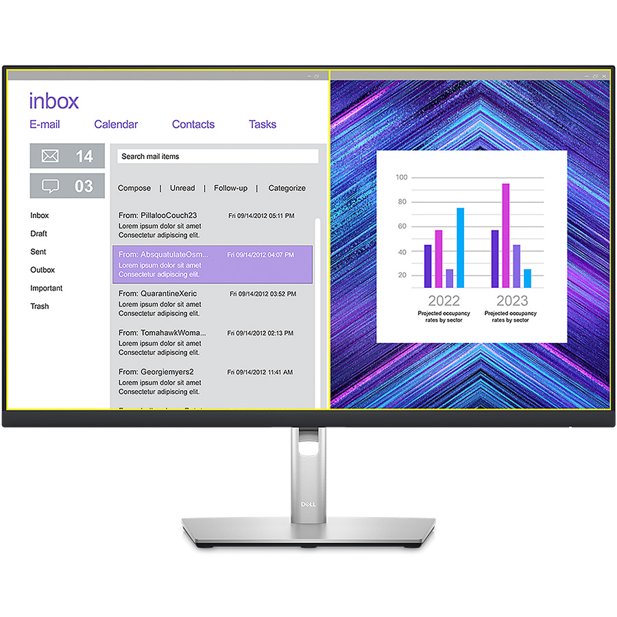 Màn Hình máy tính Dell P2723QE 8ms 60Hz IPS HDMI/DP/USB Type-C Upto 90W / RJ45 Network ) - Hàng Chính Hãng