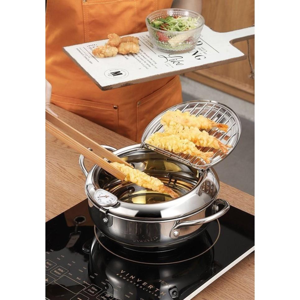 Nồi Chiên Rán Mini Kèm Nhiệt Kế - Home and Garden