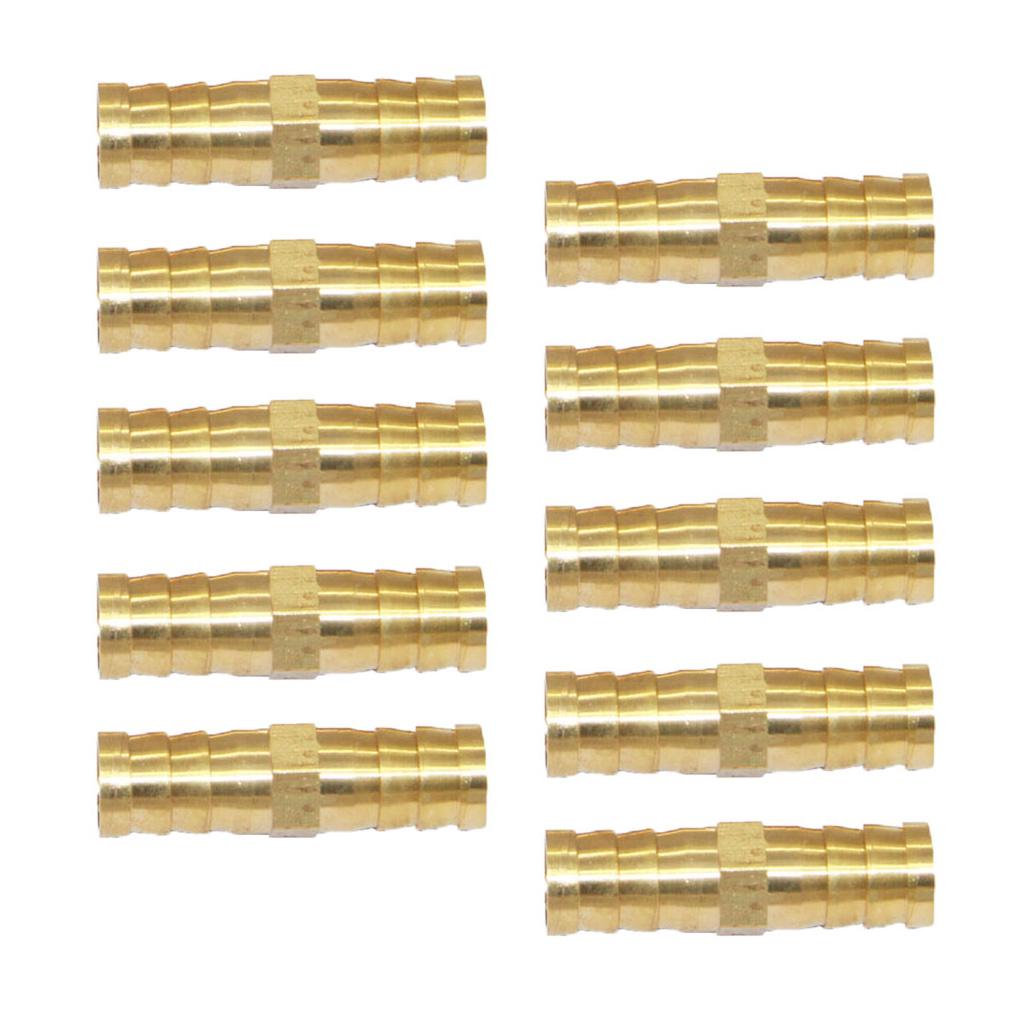 10Pcs BRASS AIR FITTING MALE COUPLER HOSE FITTINGS COMPRESSOR CONNECTOR 6MM