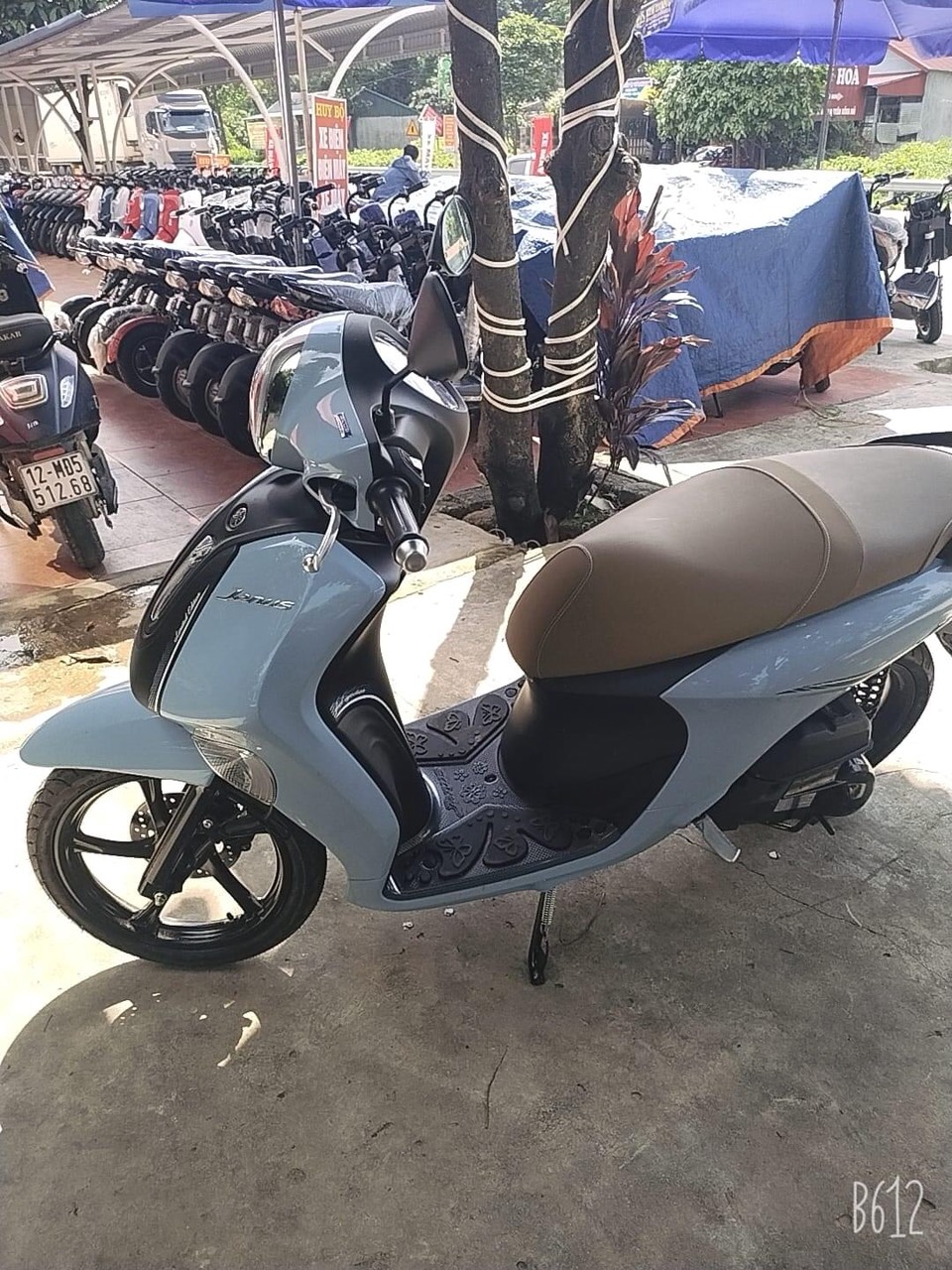 combo ốp phụ kiện trang trí yamaha janus 2022 2023 crom (4 món : che pô,bầu e,két nước,tay dắt)