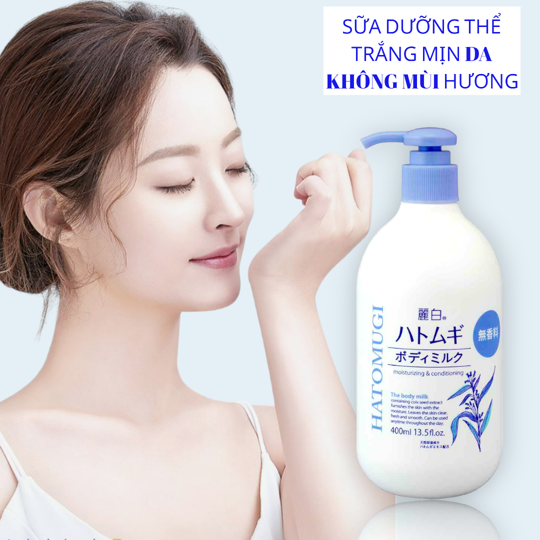 Sữa Dưỡng Thể Reihaku Hatomugi Body Milk Dùng Ban Đêm - Không Mùi Hương (400mL)